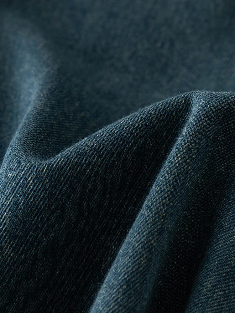 DUSHU Straightforward Fashionable Retro Denim Dress for Women Versatile A-line Pleated Skirt for Spring Female Dress 24DS81090 240629