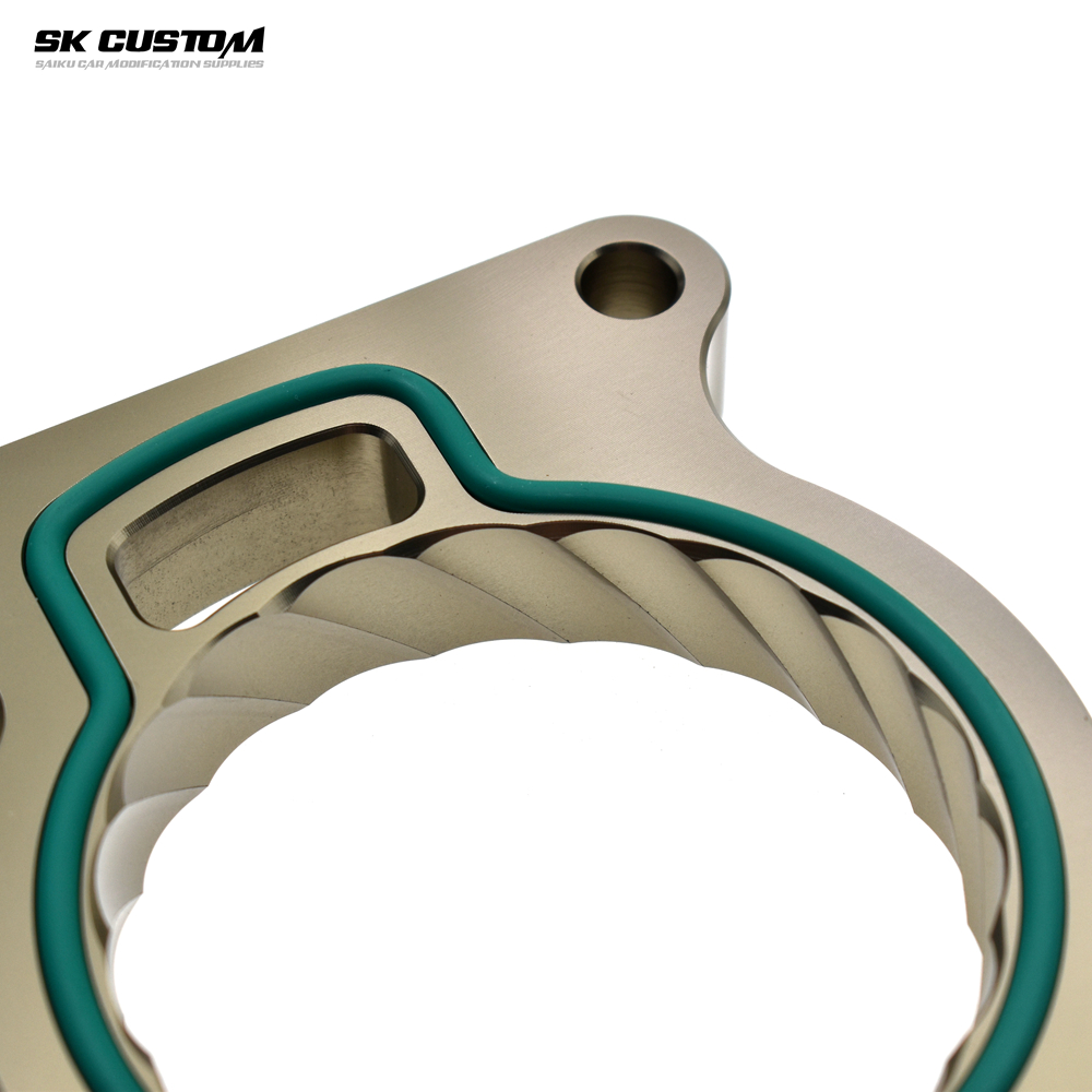 Throttle Body Spacer For Ford Focus 2 Fiesta ST150 MK 6 Mondeo 1.8 2.0 Engine Al Alloy Throttle Vortex Intake Gasket Accessories