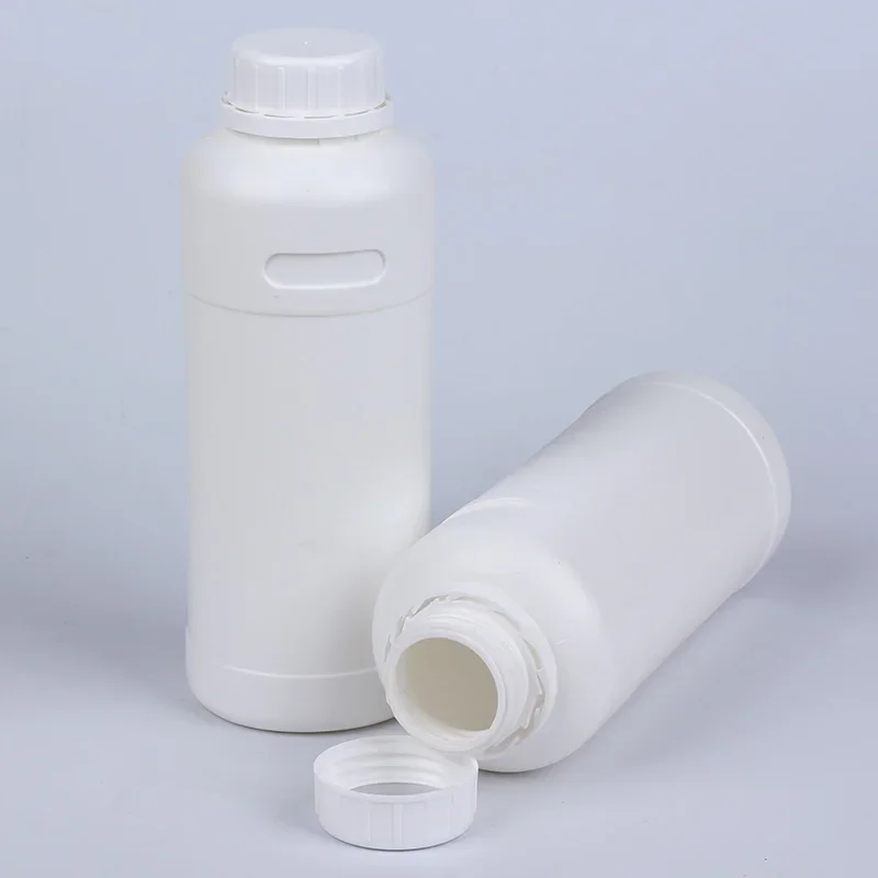 Empty 1000mL HDPE plastic bottle with Lid Food Grade Refillable bottle for Liquid agricultural pesticide Leakproof 1PCS