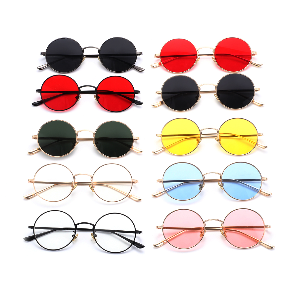 Metal Frame Circle Glasses Eyewear Vintage Sunglasses Circle Glasses Steampunk Sunglasses Round Sunglasses