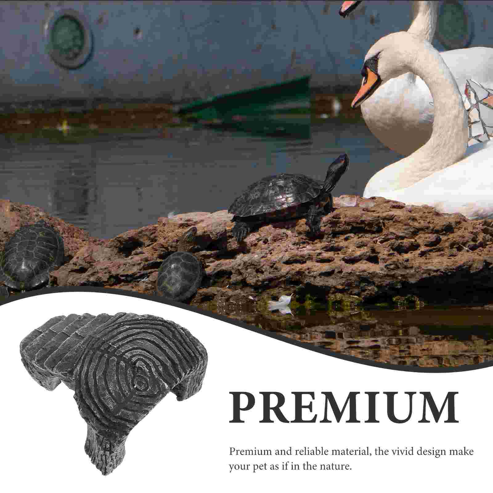 Durable Resin Turtle Basking Platform Ideal Tortoise Habitat Accessories for Reptile Climbing and Resting