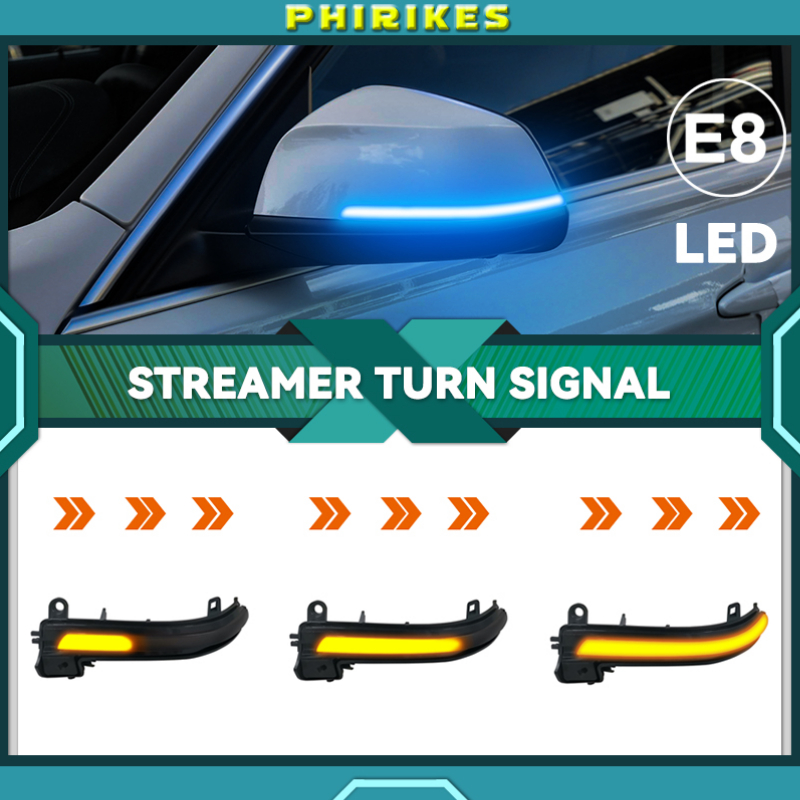 Black LED Dynamic Turn Signal Light Side Mirror Flashing Light for BMW 1 2 3 4 X1 M Series F20 F30 F31 F32 F33 F34 F36 E84 i3
