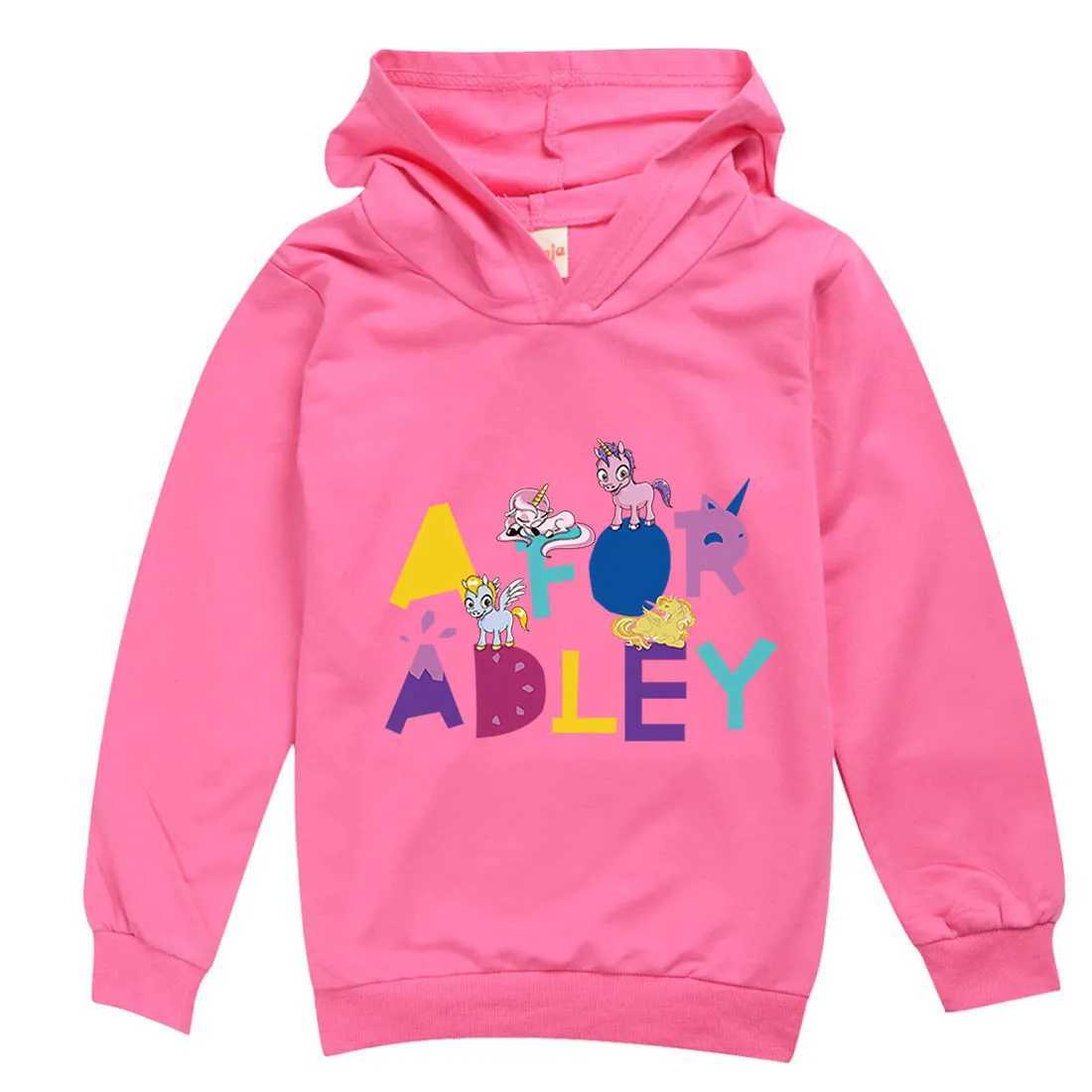 Hoodies Sweatshirts 2024 Spring A FOR ADLEY Clothes Kids Cartoon Jumper Baby Boys Hooded Sweater Toddler Girls Hoodies Children Casual Sweatshirt WX6.