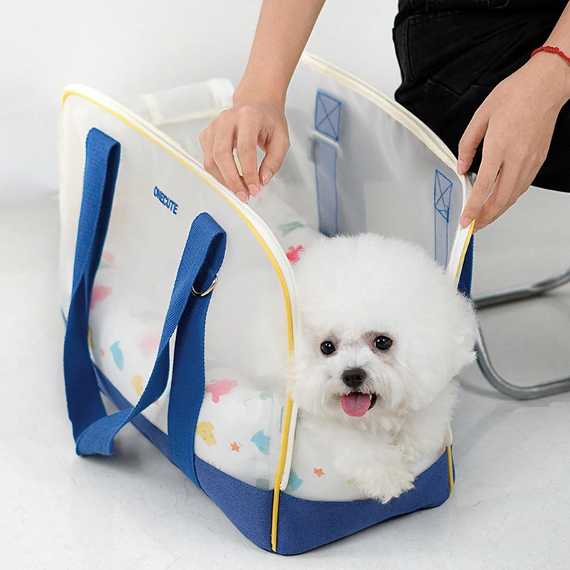 2 in 1 Pet Bed and Handbag Mesh Breathable Cat Dog Carrier Bags for Small Dogs Outdoor Traveling Supplies Puppy Accessories