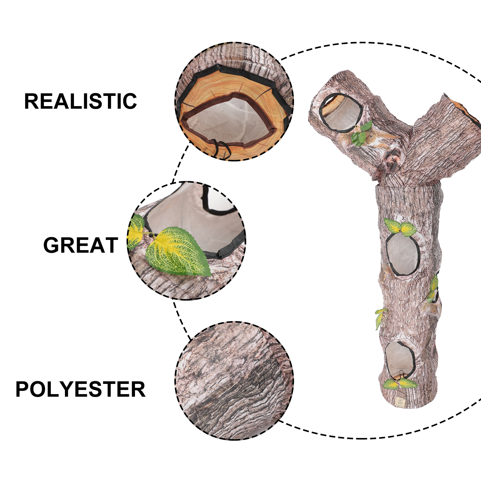 Cat Tunnel Toys Tunnels Tube Toy Hamster Pet Cats Indoor Rabbit Plush Play Way Bed House Maze Bunny Nest Kitten Scratching post