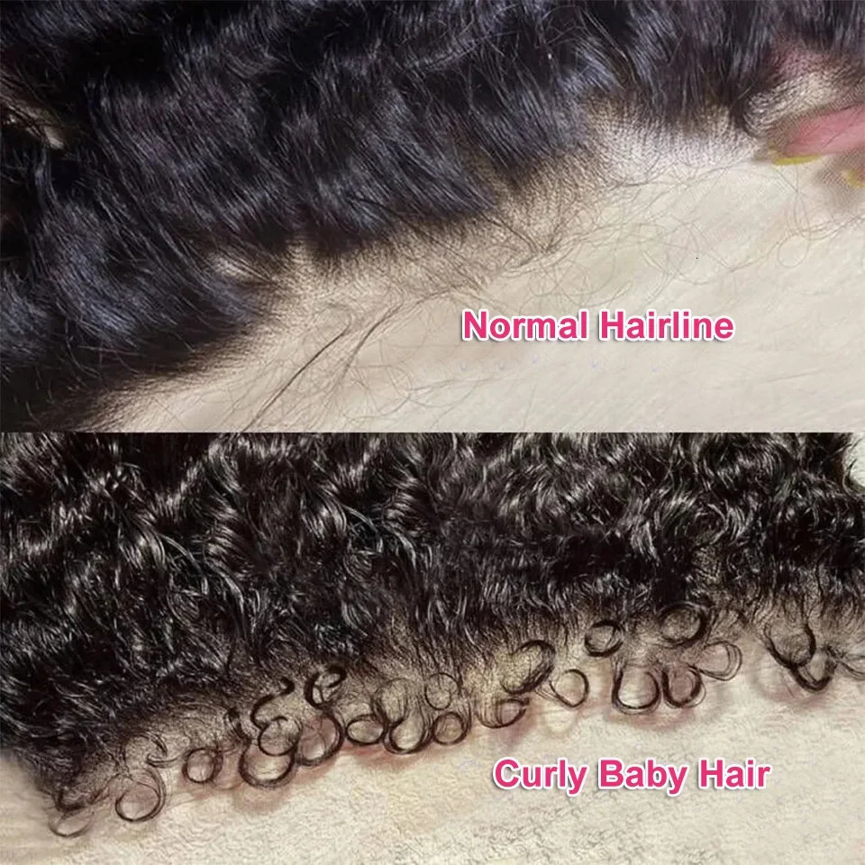 Kinky edge Wigs Short Bob 13x4 Front 180% Frontal Human PrePlucked Baby Hair band Lace Closure Curly Wig 240625