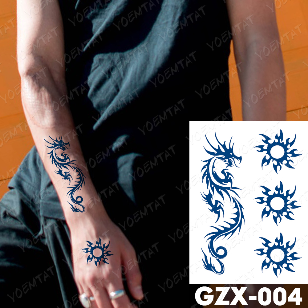 Juice Lasting Waterproof Temporary Tattoo Sticker Chinese Characters Adhere To Faith Tatoo Male Flash Body Art Fake Tatto Female