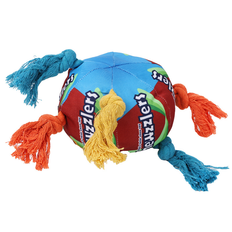 New Pet Dog Toy Rainbow Twist Candy Dog Interactive Noise Squeaky Sound Emitting Pet Toy