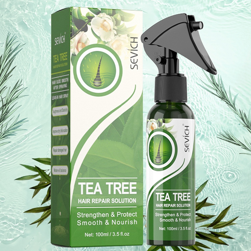Sevich 100ml Tea Tree Hair Smoothing Spray Deeply Nourishing Hair Natural Moisturing Hair Spray For Dry Hair Treatment