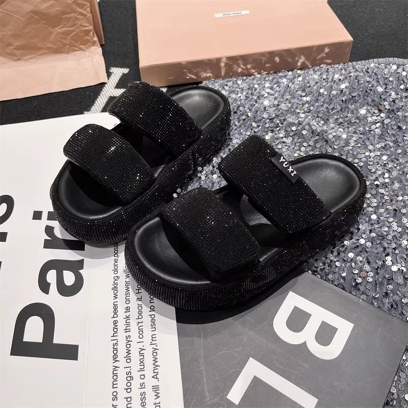 Luxury designer shoes in black and white GAI hot fashion plush slipper women outside summer comfort purple brown green couples thick-soled non-slip sl