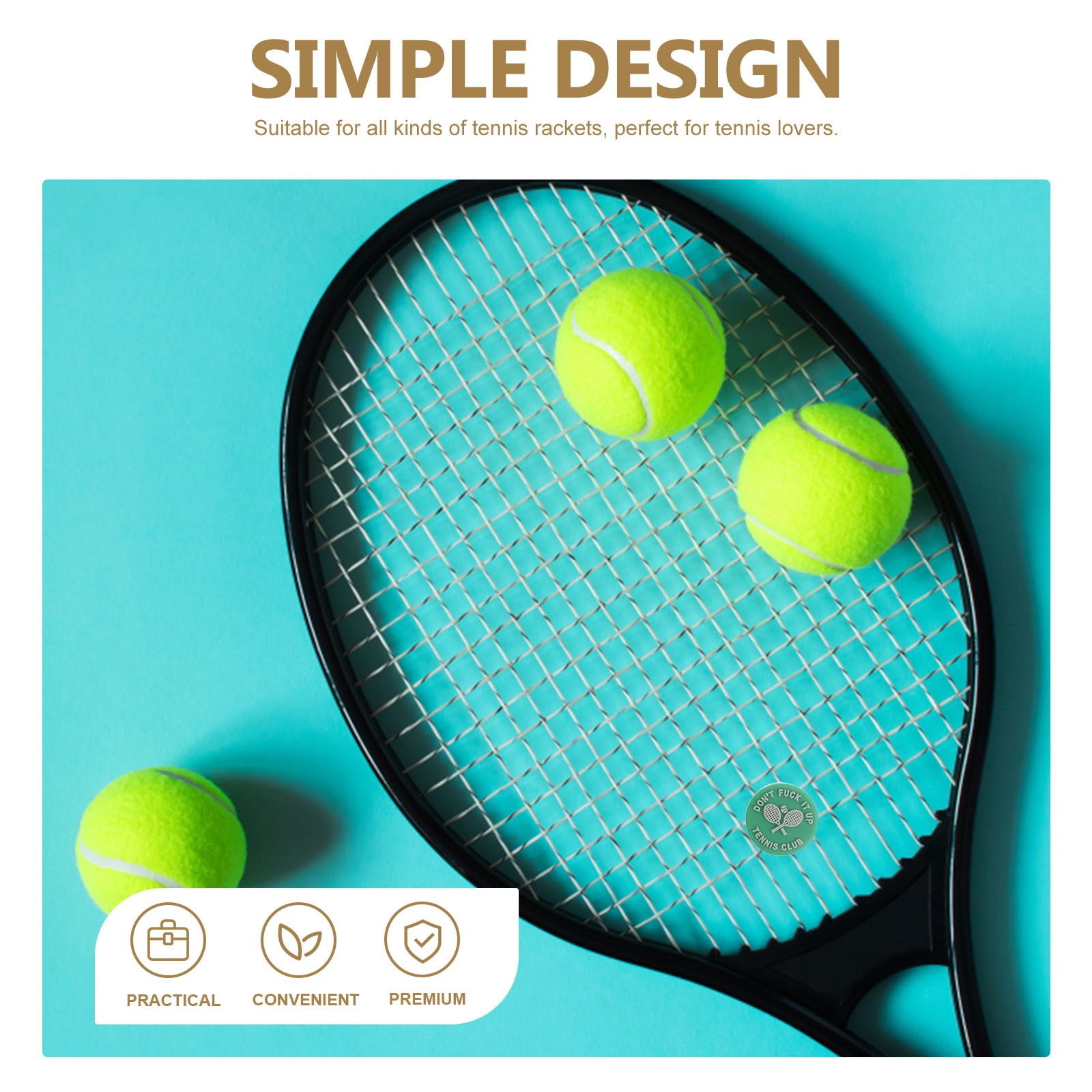 8 Pcs Tennis Racket Shock Absorber Silicone Damper Dampener Racquet for Vibration