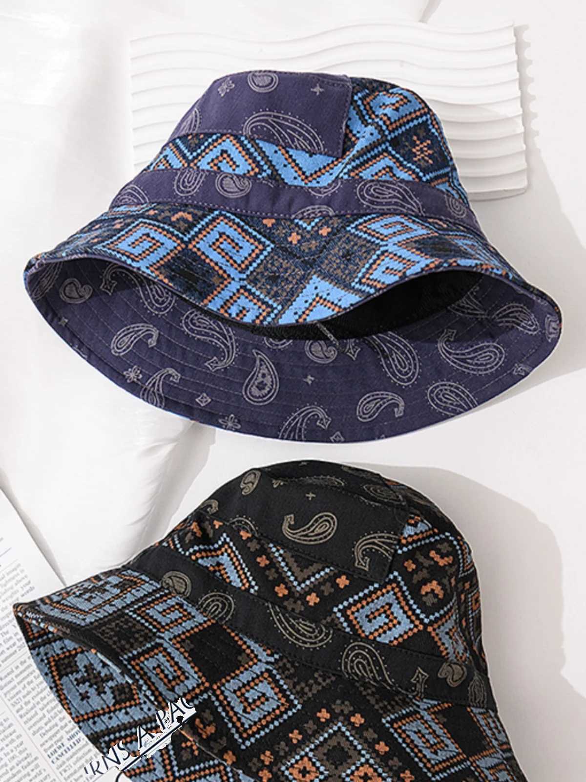 Wide Brim Hats Bucket Hats Hat Female 2024 Spring Korean Version New Niche Design Washbasin Hat Summer UV Protection Sun Bucket Hat