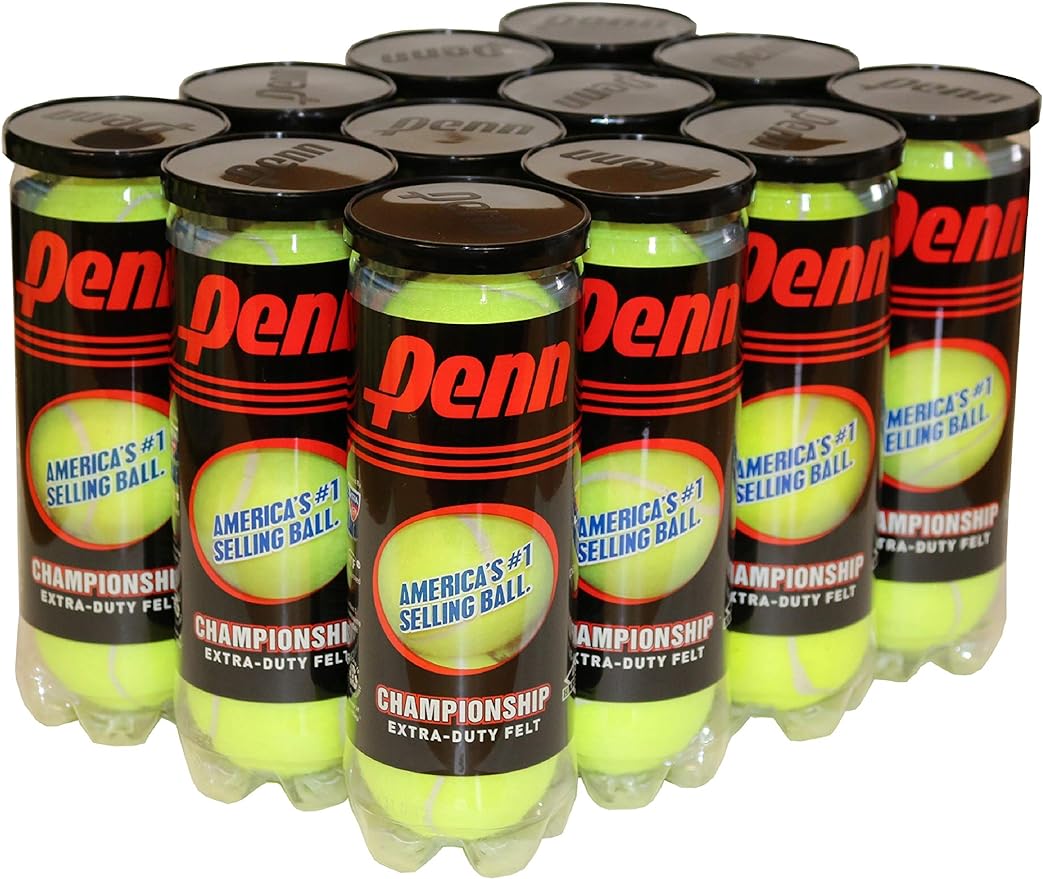 Penn Championship Tennis Balls - Extra Duty Felt Pressurized Tennis Balls