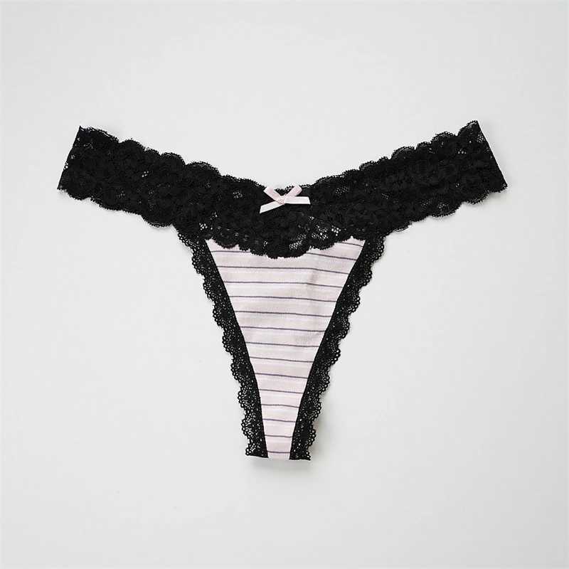 Briefs Panties 6Pcs/Lot XXL VS Cotton thong T-Back lingerie Womens sexy underwear G Strings Large buttocks Womens seamless lace Tanga Hipster lingerie