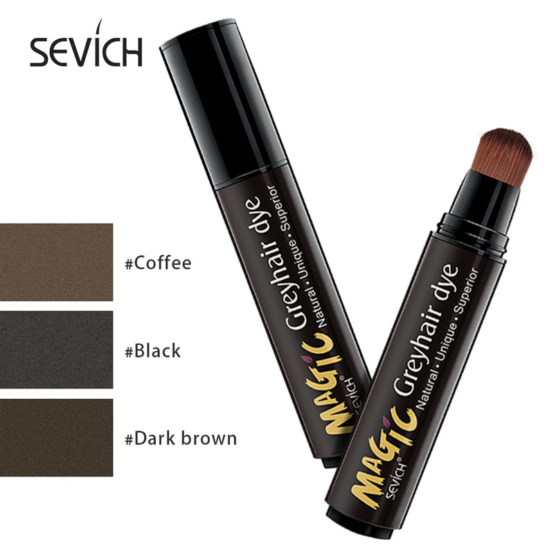 Sevich Temporary Hair Dye Pen Instant Hair Color Brush And Comb DIY Hair Color Wax Mascara Dye Cream 3 Color 12ml