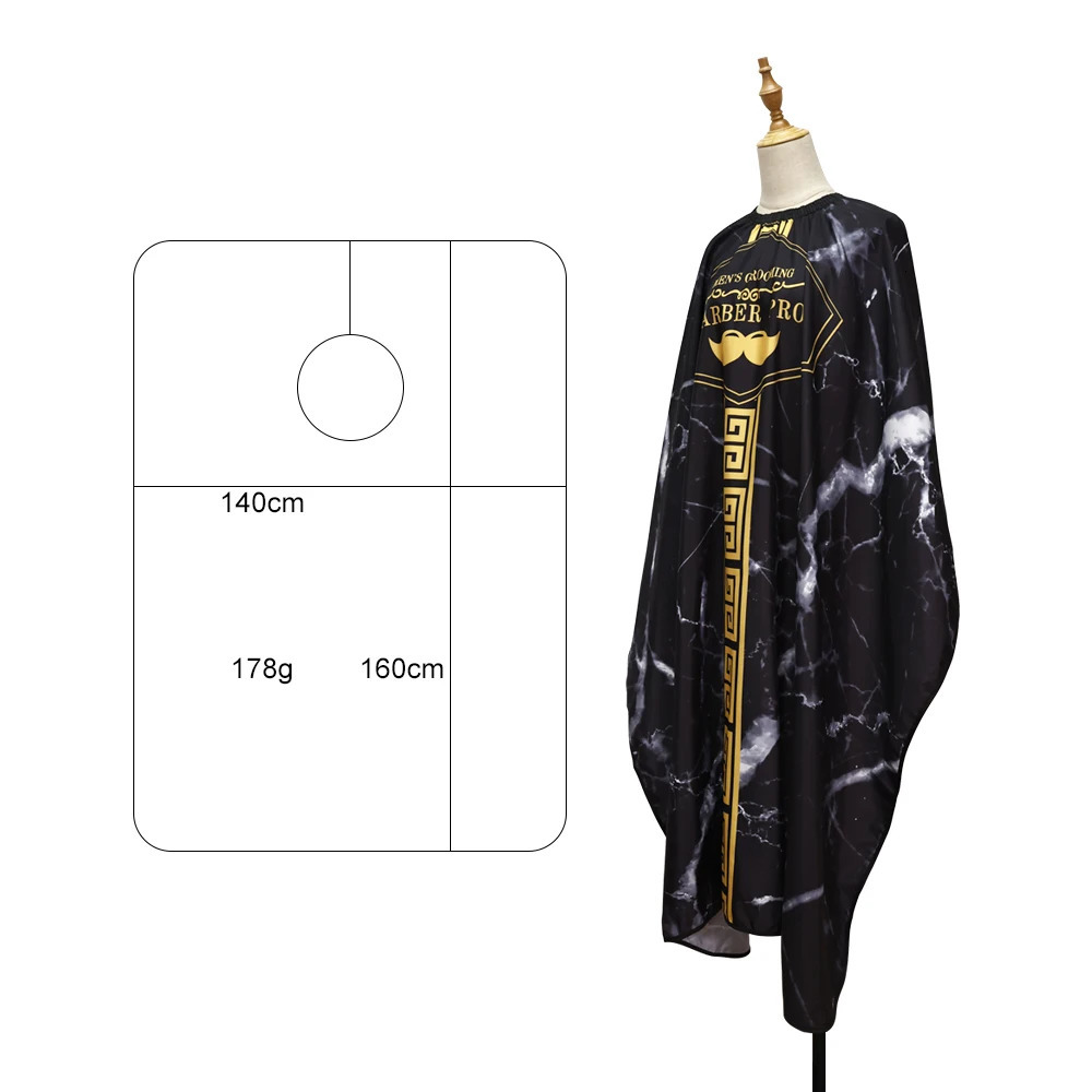Hair Cutting Cape Pro Salon Hairdressing Cloth Gown Barber Waterproof Hairdresser Apron Haircut Coat 240625