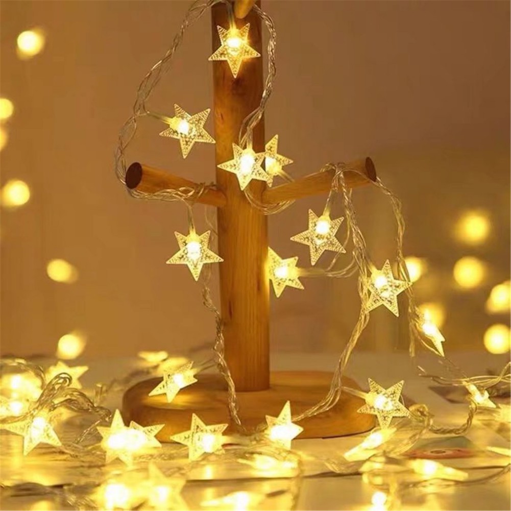 Garland Lights LED Ball Star Fairy String Waterproof Outdoor Lamp Christmas Holiday Wedding Party Light Decor USB/Battery Power
