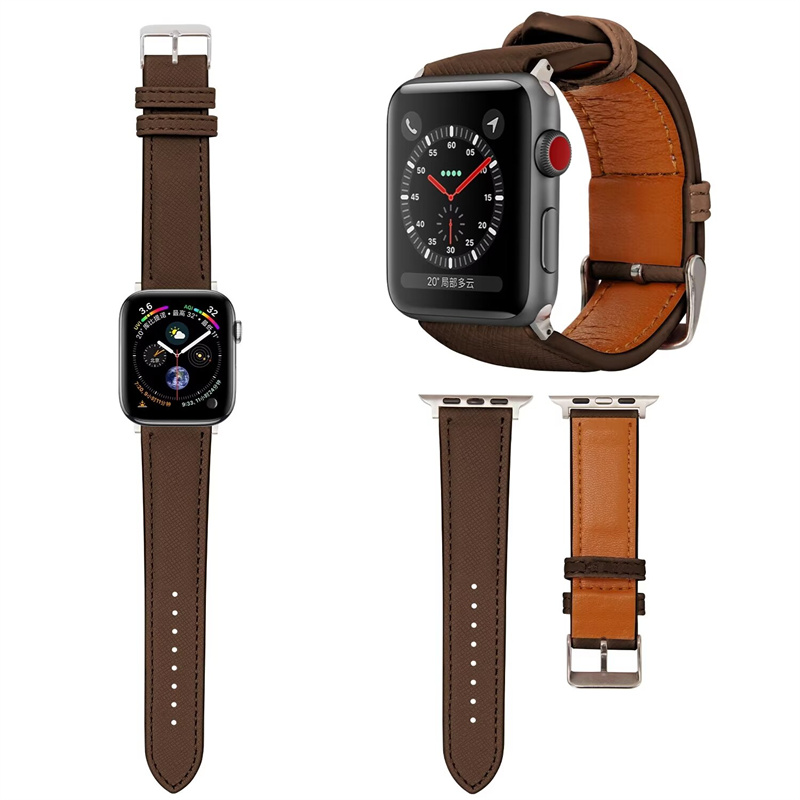 Luxury Designer PU Leather WatchBands Compatible with Apple Watch Strap 46mm 49mm 45mm 44mm 42mm 41mm 40mm 38m Replacement Bands iWatch 10 9 SE Series