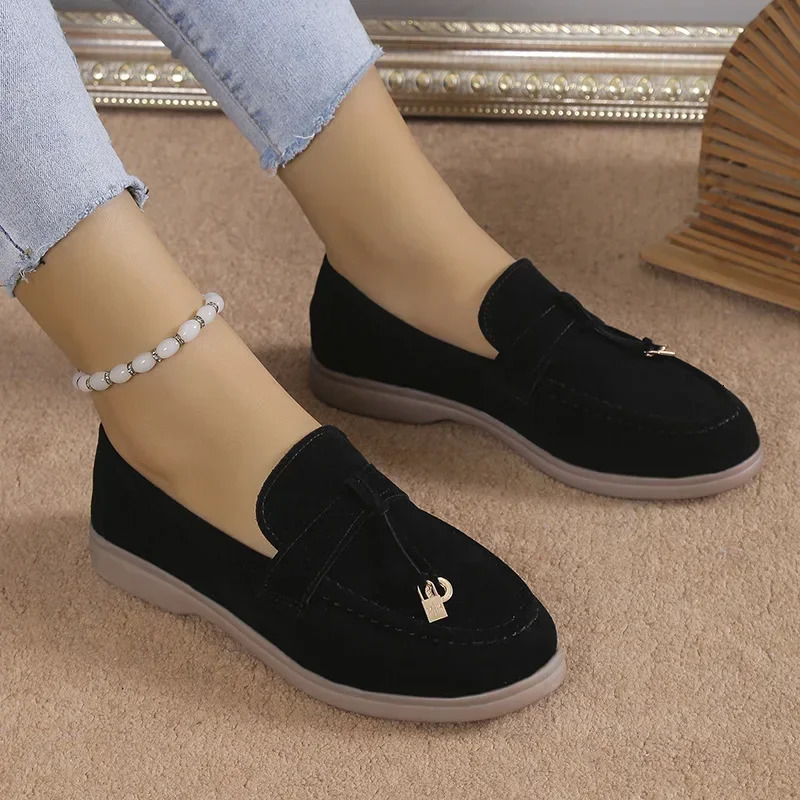 Casual Plus Size 43 Flats Shoes for Womens Comfortable Work Womens Shoes Breathable Loafers Zapatos De Mujer 2024 240930