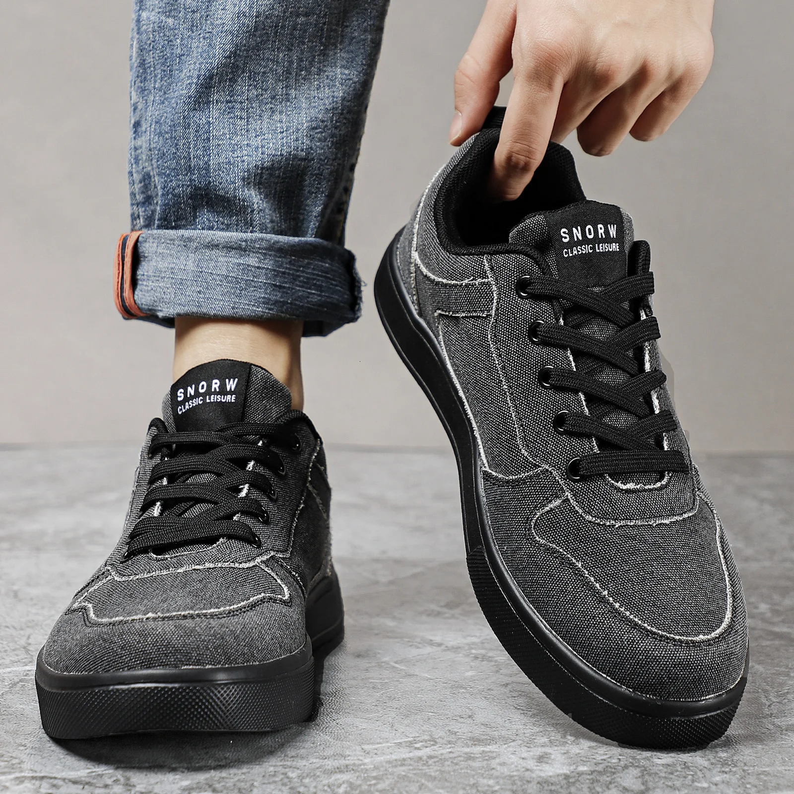 Mens shoes mens sports shoes leather plush comfortable lightweight casual shoes outdoor walking shoes Plus size 39- 241008