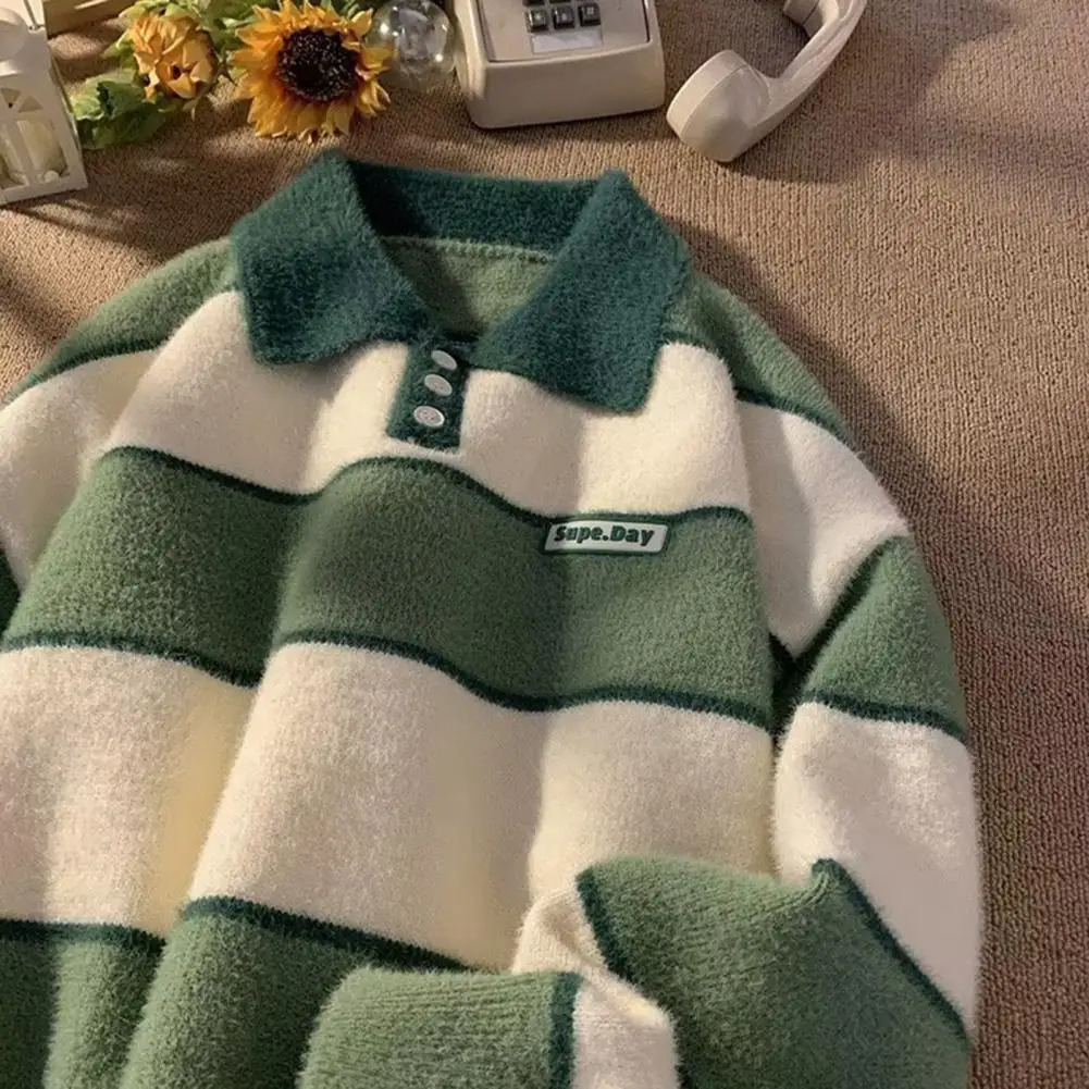 Lightweight Mens Sweater Loose Mens Winter Sweater Comfortable Knitted Top 240930