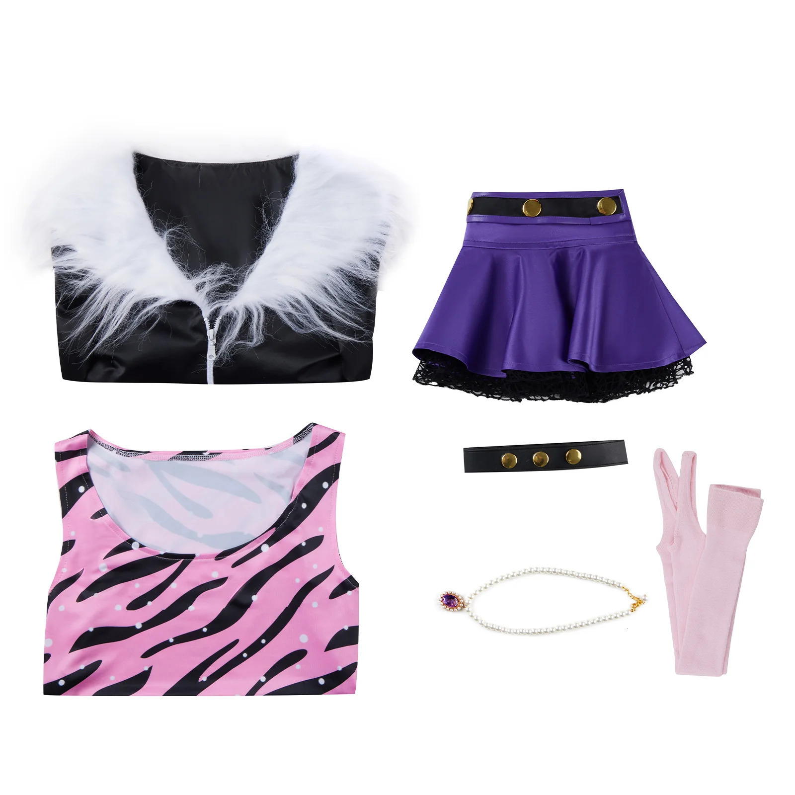 Clawdeen Wolf cosplay costume Halloween carnival Christmas party full set of female costumes 240930