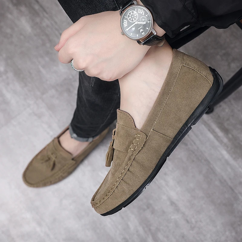 Mens shoes summer fashion pea casual shoes soft and comfortable mens shoes flat shoes shoemaker laziness 241008