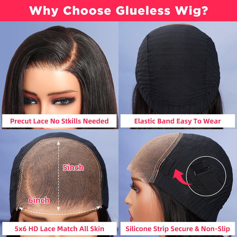 Water Glueless Deep Wave 13X4 Frontal Human Hair Wigs Ready To Wear Preplucked Pre Cut Lace 13X6 HD Wig