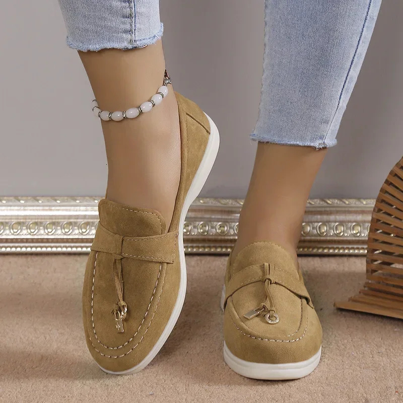 Casual Plus Size 43 Flats Shoes for Womens Comfortable Work Womens Shoes Breathable Loafers Zapatos De Mujer 2024 240930