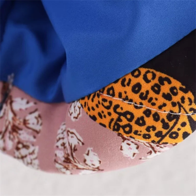 KEYANKETIAN 2024 AutumnWinter Womens Geometric Totem Print Quilted Outwear Jacket Retro stylePockets Oversize Short Coat 240927