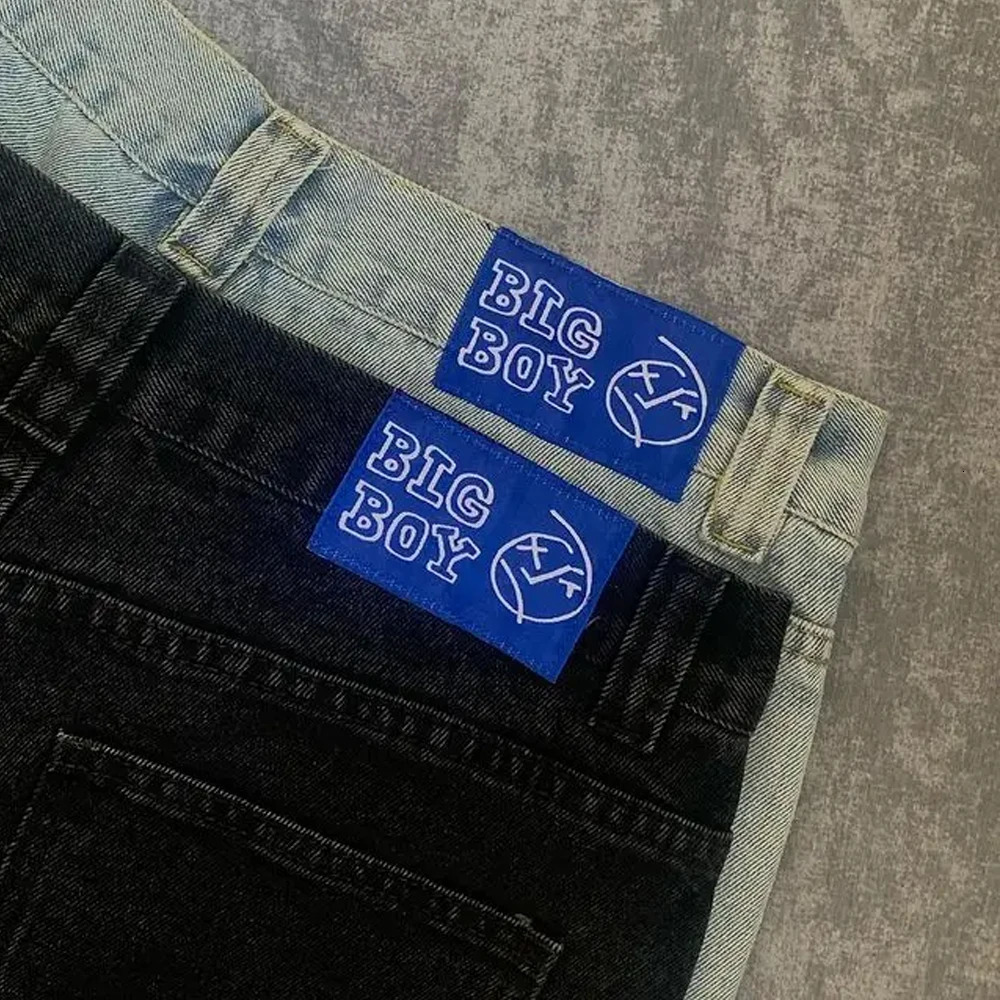 Y2K embroidery golf trap king jeans mens womens clothing luggage jeans big boy denim pants casual simple direct cargo cart 240927