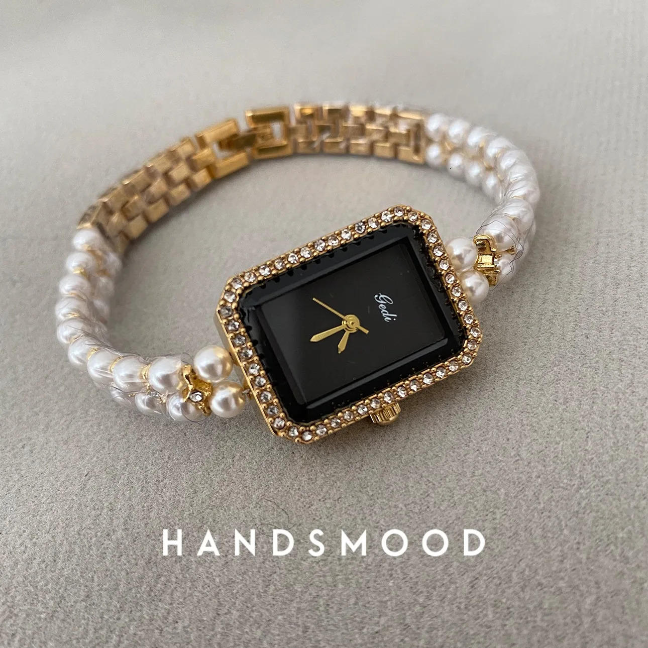 Pearl Bracelet 2024 Quartz Womens Watch Featuring Japanese Sport Inlaid with Water Diamond Retro Fashion 240918