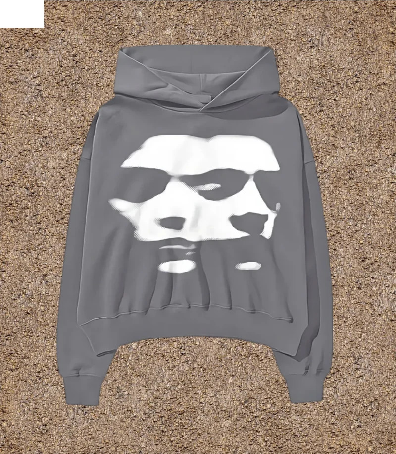 Retro reversible Avatar printed sweatshirt womens Gothic casual hoodie Harajuku Y2k clothing mens clothing 240927