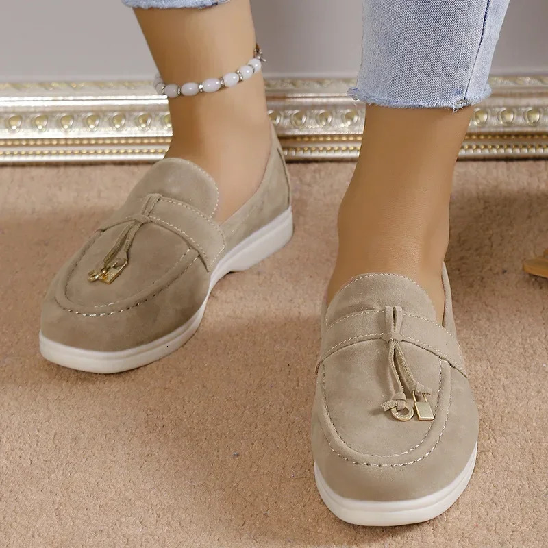 Casual Plus Size 43 Flats Shoes for Womens Comfortable Work Womens Shoes Breathable Loafers Zapatos De Mujer 2024 240930