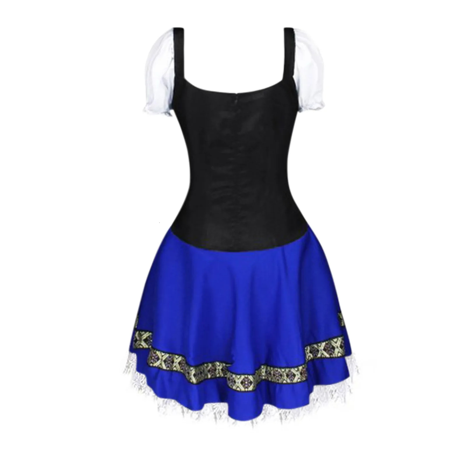 Blue Sexy Womens Beer Festival Dress Womens Bavarian German Female Waiter Provides Tight Womens Clothing S-3XL Beer Girl Dress 240929