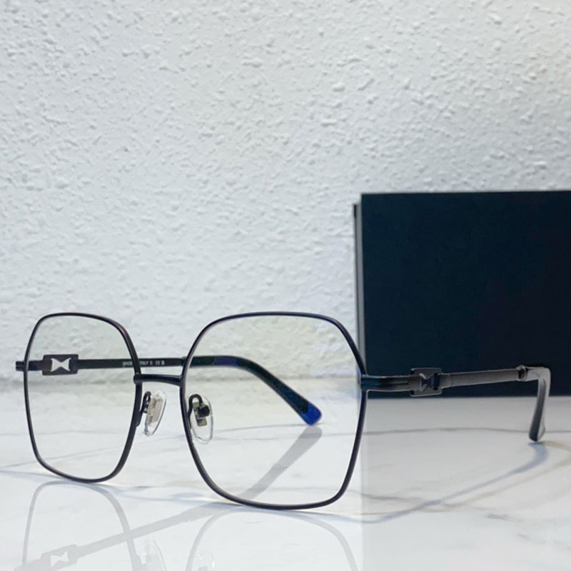 Female Business OL Metal Square Optical Prescription Glasses Designer Brand Casual Wear Gold Black Metal Frame Removable Prescription Lens Size 55-17-140mm with Box