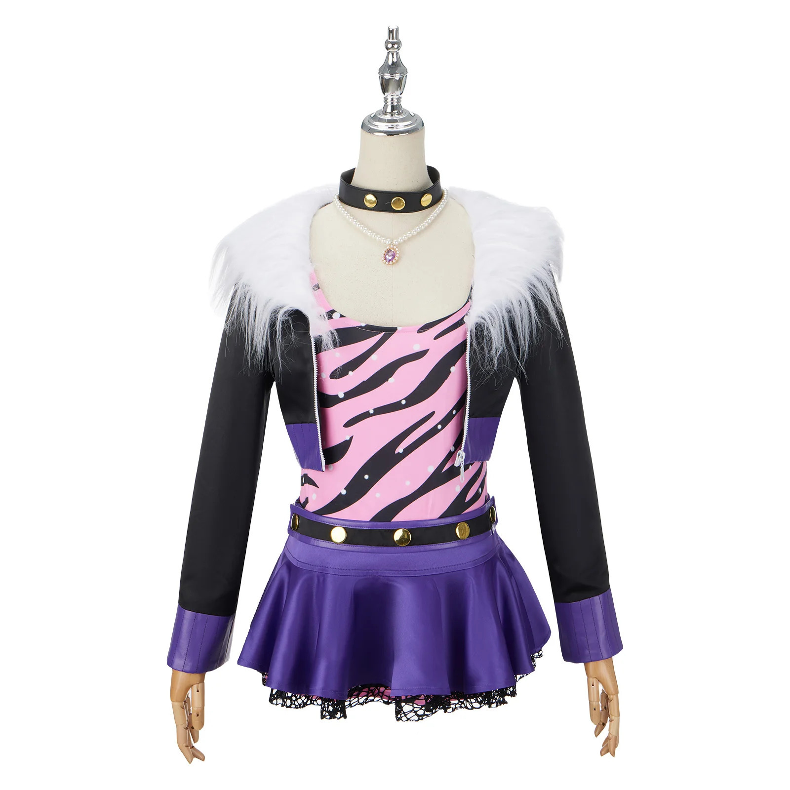 Clawdeen Wolf cosplay costume Halloween carnival Christmas party full set of female costumes 240930
