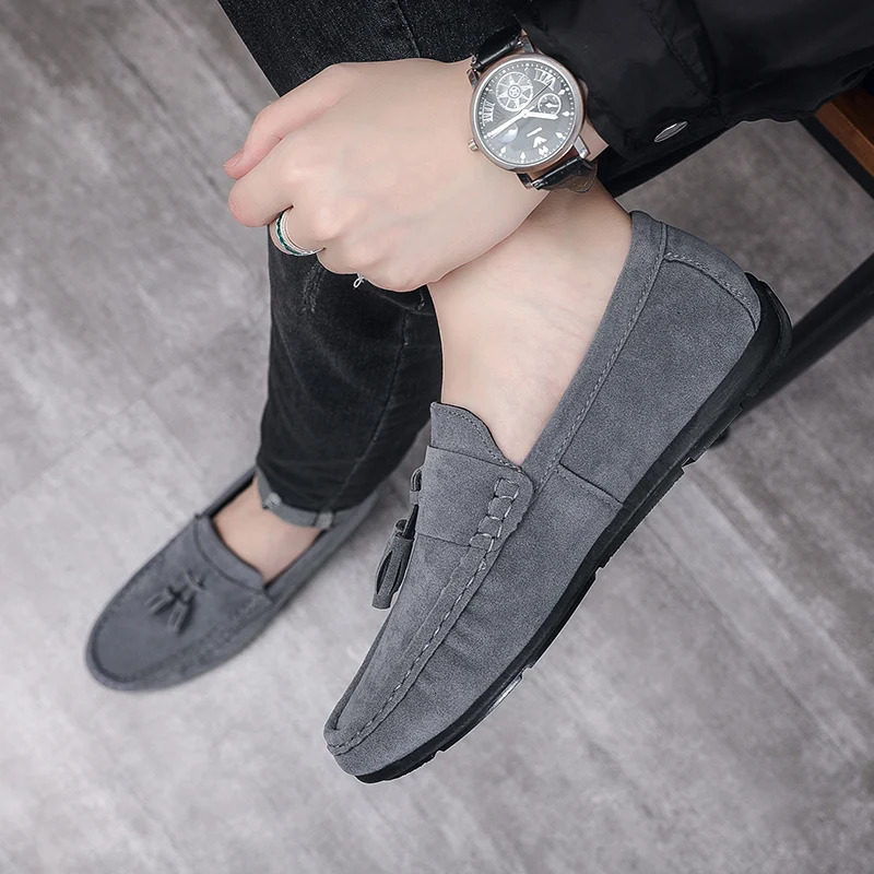 Mens shoes summer fashion pea casual shoes soft and comfortable mens shoes flat shoes shoemaker laziness 241008