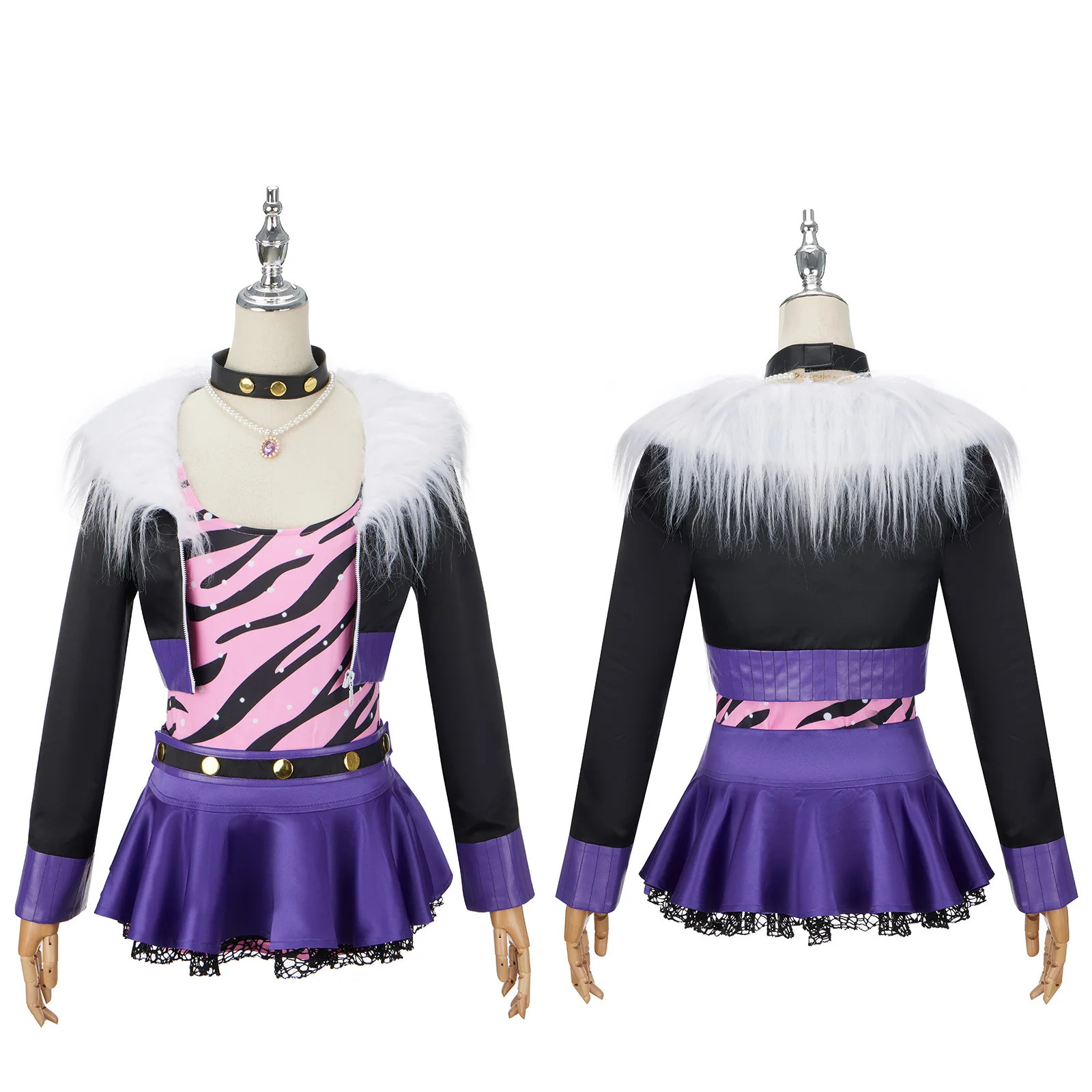 Clawdeen Wolf cosplay costume Halloween carnival Christmas party full set of female costumes 240930