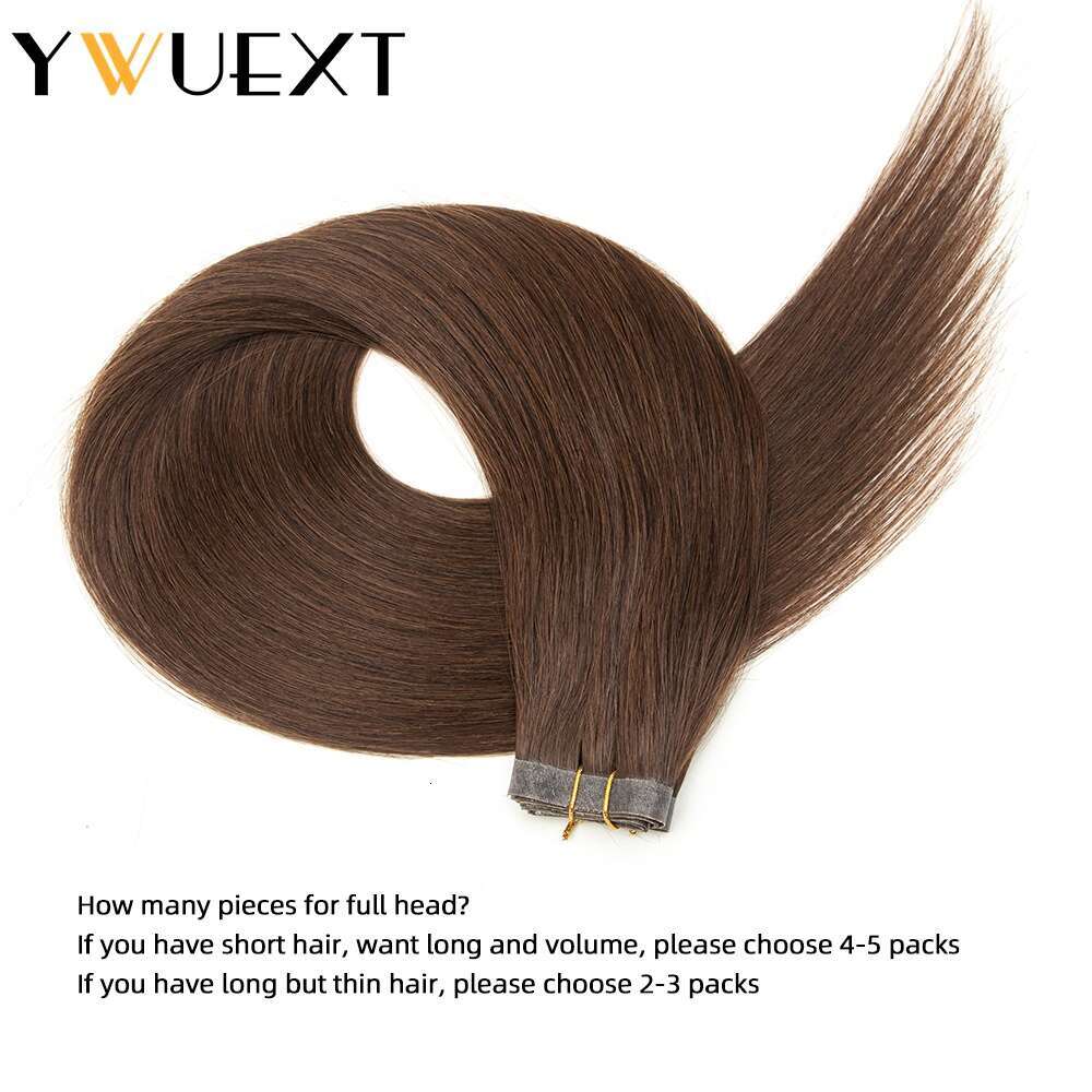 Invisible Long Tape PU Skin Human Bundles No Glue Real Natural Hair Seamless 12-20 Inches 80Cm Weft For Salon Supply