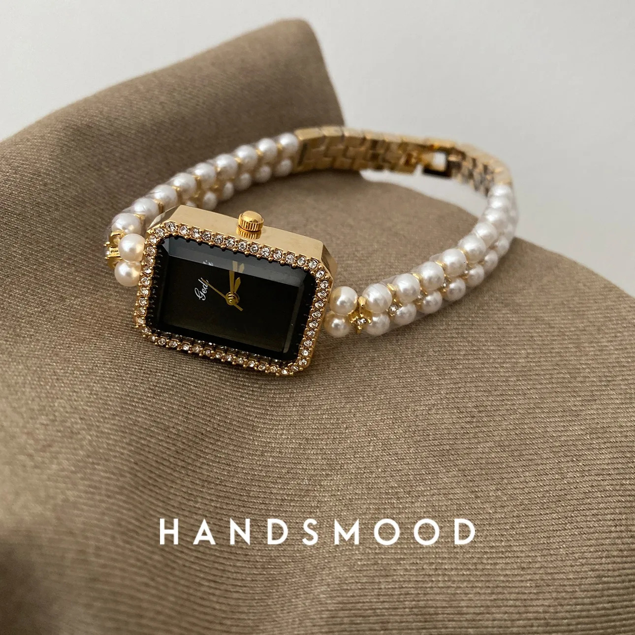 Pearl Bracelet 2024 Quartz Womens Watch Featuring Japanese Sport Inlaid with Water Diamond Retro Fashion 240918