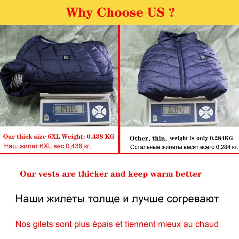 139 area Usb jacket mens womens vest tactical down heats the body and keeps warm 240930