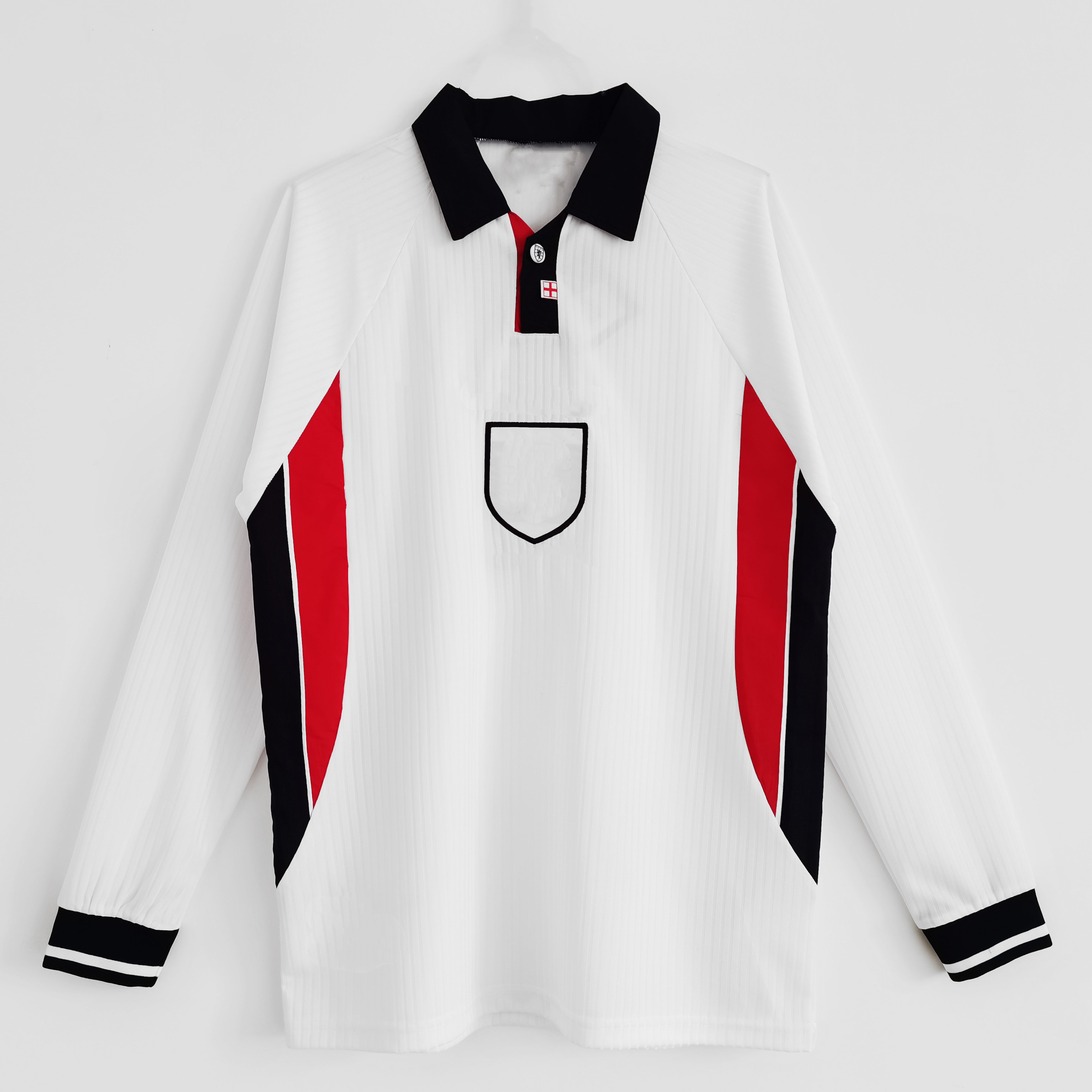 1996 1998 SHERINGHAM Retro Soccer Jerseys 96 98 Englands vintage classic longsleeve Home SHEARER OWEN SCHOLES Football shirt