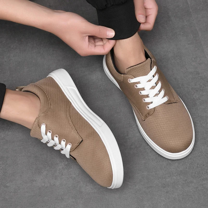 selling mens casual shoes brown lace mens outdoor flat shoes and lightweight mens casual sports shoes Zapatillas De Hombre 241008