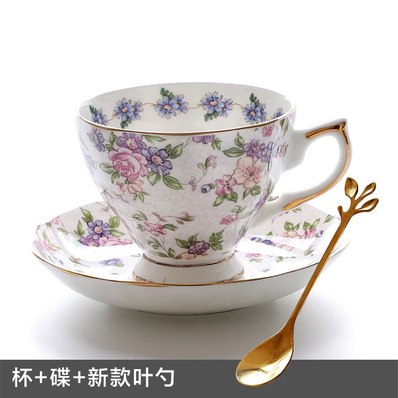 European Bone Chinese Coffee Cup Afternoon Tea Set Ceramic British Black Sauce 240927