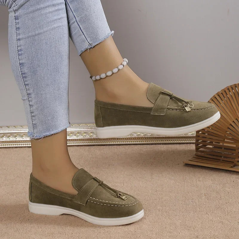 Casual Plus Size 43 Flats Shoes for Womens Comfortable Work Womens Shoes Breathable Loafers Zapatos De Mujer 2024 240930