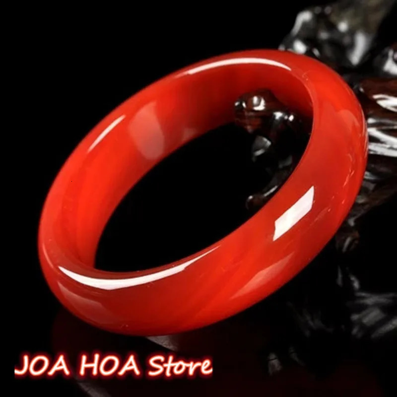 Natural handmade carved red agate jade jewelry ruby bracelet 240918