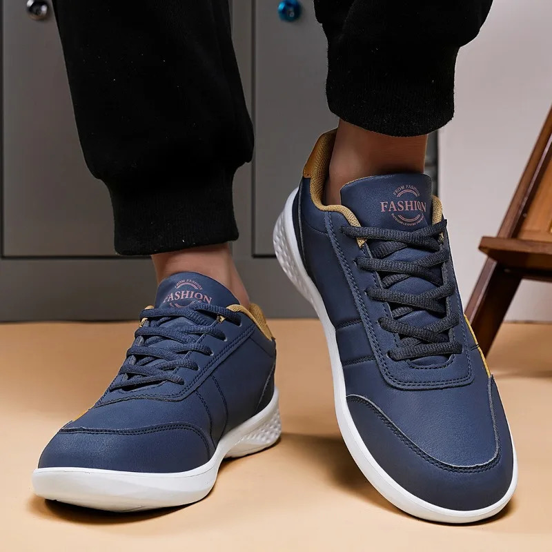 NKLSA mens shoes spring and autumn waterproof walking sports shoes casual mens leather sports shoes anti slip shoes mens tennis shoes 240930
