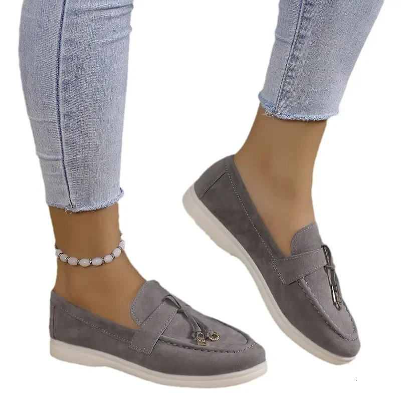 Casual Plus Size 43 Flats Shoes for Womens Comfortable Work Womens Shoes Breathable Loafers Zapatos De Mujer 2024 240930