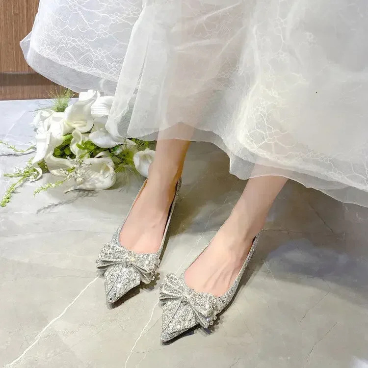 Womens summer dress Stiletto Rhie womens shoes with the real bride Mark fashionable elegant and comfortable E 241030